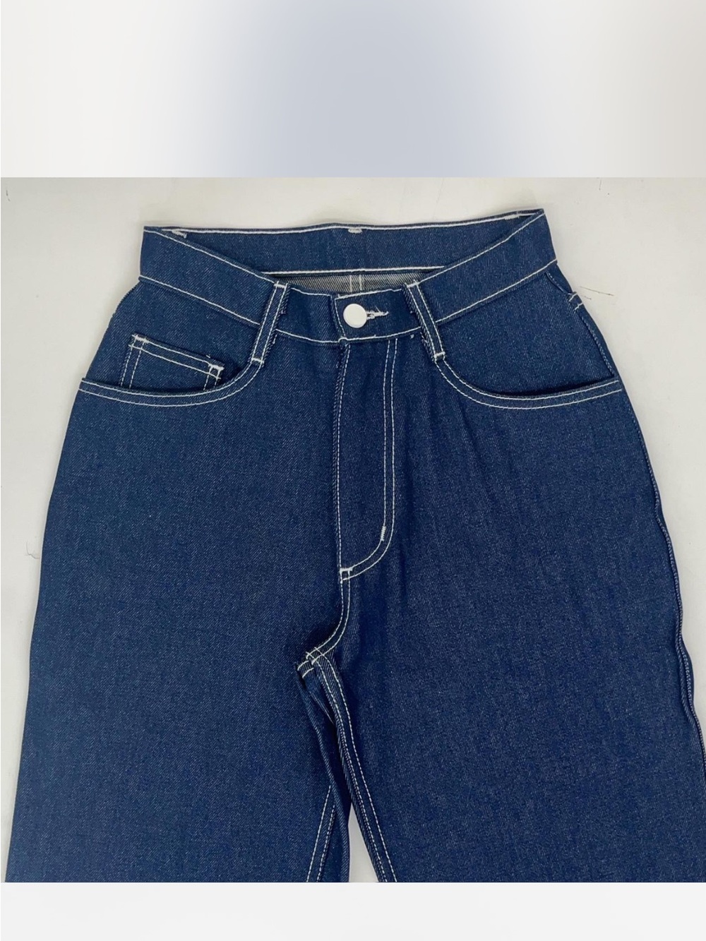Los Angeles Apparel Raw Indigo High Waisted Jeans